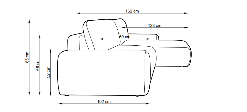 Narożnik z funkcją spania  Nesto