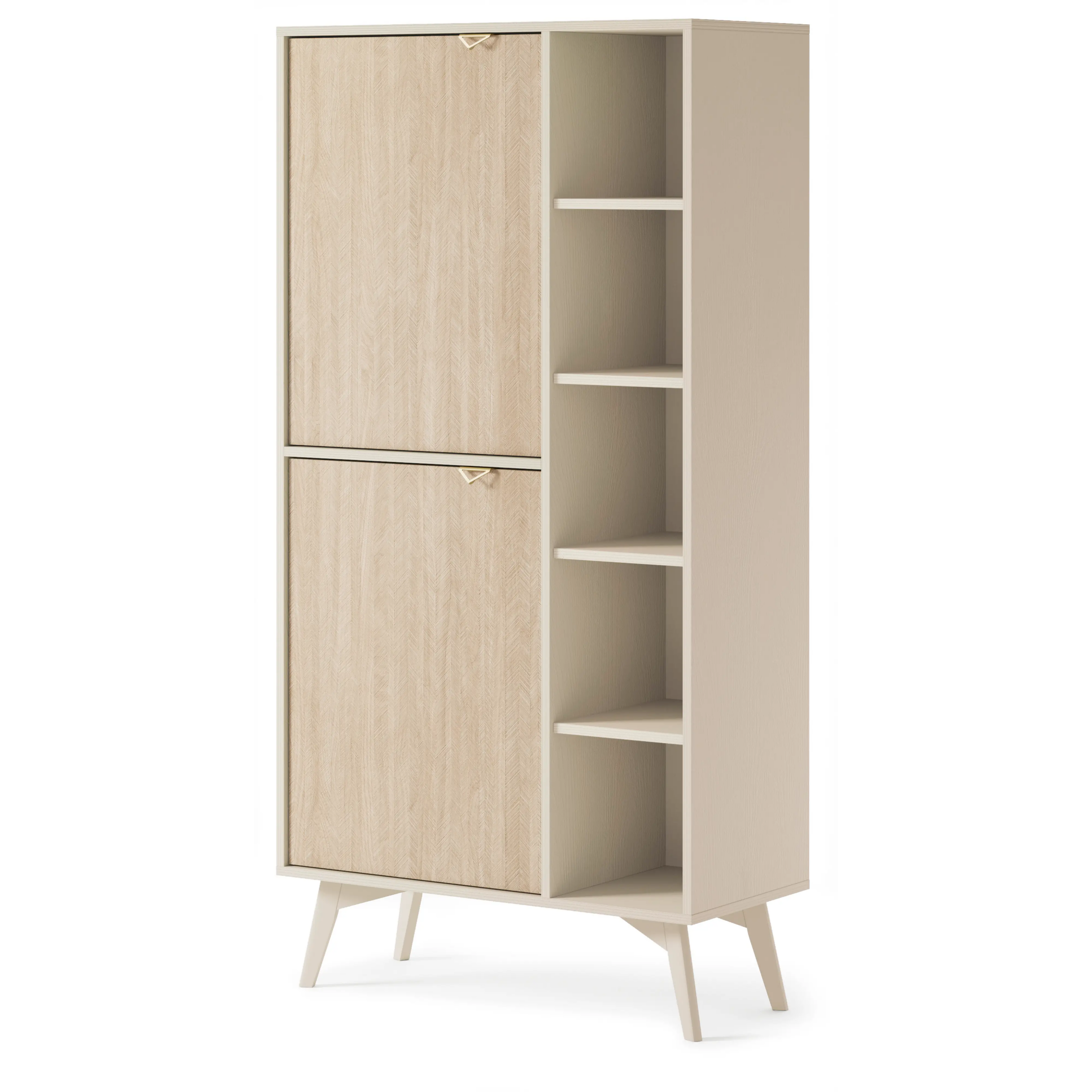 Regał boho Aurelia RG80 beż piaskowy