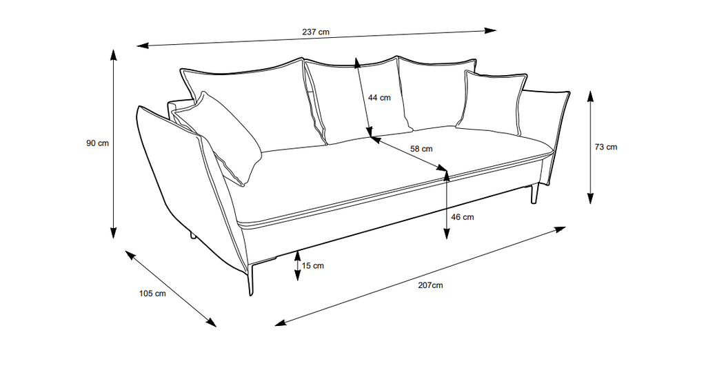 Sofa Luvo – nowoczesna forma i codzienna funkcjonalność