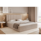 Łóżko tapicerowane VELORIA SOFT 120–200x200 z wysokim zagłówkiem