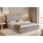 Łóżko tapicerowane VELORIA SOFT 120–200x200 z wysokim zagłówkiem