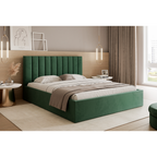 Łóżko tapicerowane VELORIA SOFT 120–200x200 z wysokim zagłówkiem