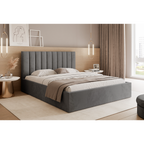 Łóżko tapicerowane VELORIA SOFT 120–200x200 z wysokim zagłówkiem