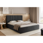 Łóżko tapicerowane VELORIA SOFT 120–200x200 z wysokim zagłówkiem