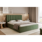 Łóżko tapicerowane VELORIA SOFT 120–200x200 z wysokim zagłówkiem