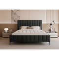 Łóżko tapicerowane VELORIA PANEL AIR 120–200x200 z wysokim zagłówkiem na nóżkach
