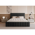 Łóżko tapicerowane VELORIA PANEL SOFT 120–200x200 z wysokim zagłówkiem