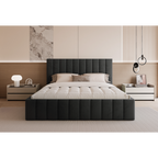 Łóżko tapicerowane VELORIA PANEL SOFT 120–200x200 z wysokim zagłówkiem