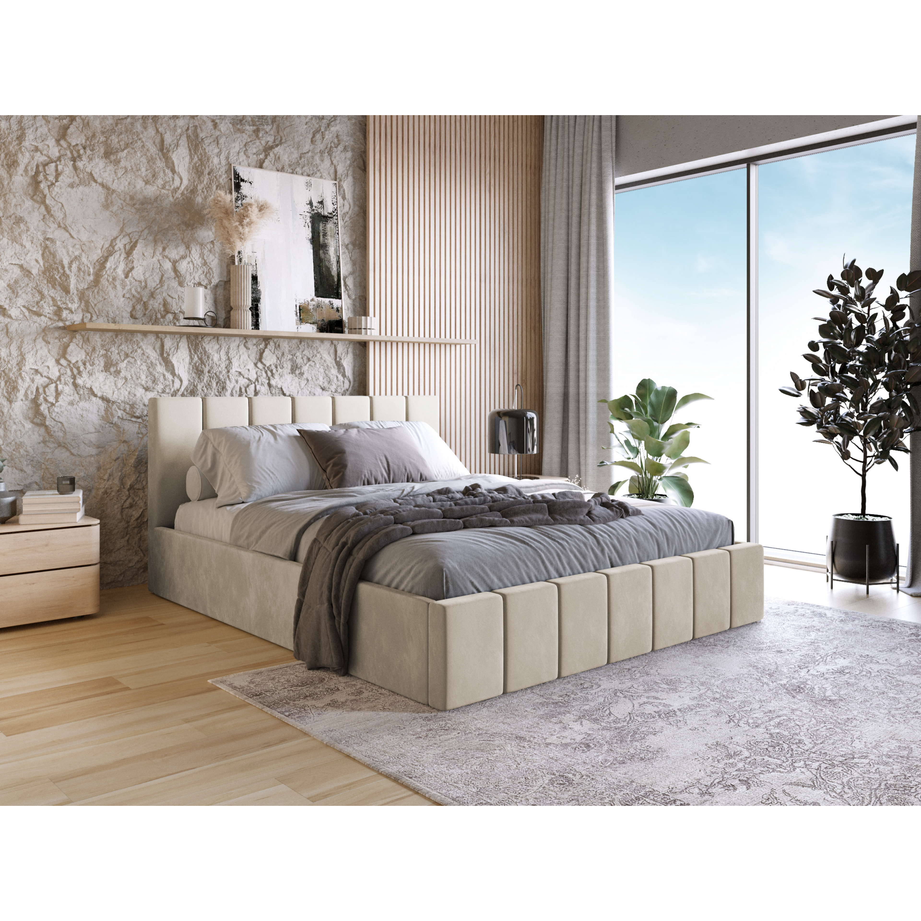 Łóżko tapicerowane LUNARO SOFTLINE