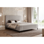 Łóżko tapicerowane Lunara SLIM na nóżkach - Tkanina Perfect Harmony