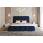 Łóżko tapicerowane LUNARA SLIM - Tkanina Dream Velvet