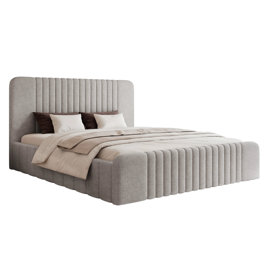 Łóżko tapicerowane LUNARA SLIM - Tkanina Perfect Harmony