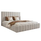 Łóżko tapicerowane MONTEO SLIM - Tkanina Abriamo