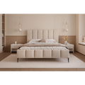 Łóżko tapicerowane LUNERA PANEL AIR 120–200x200 na nóżkach