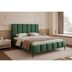 Łóżko tapicerowane LUNERA PANEL AIR 120–200x200 na nóżkach