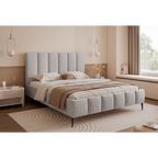 Łóżko tapicerowane LUNERA PANEL AIR 120–200x200 na nóżkach