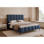 Łóżko tapicerowane LUNERA PANEL AIR 120–200x200 na nóżkach