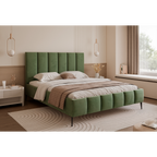 Łóżko tapicerowane LUNERA PANEL AIR 120–200x200 na nóżkach