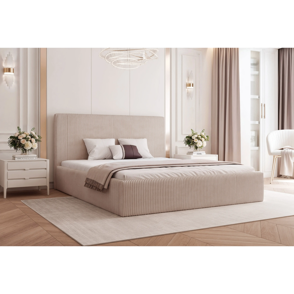 Łóżko tapicerowane VELORA SLIM - Tkanina Poso