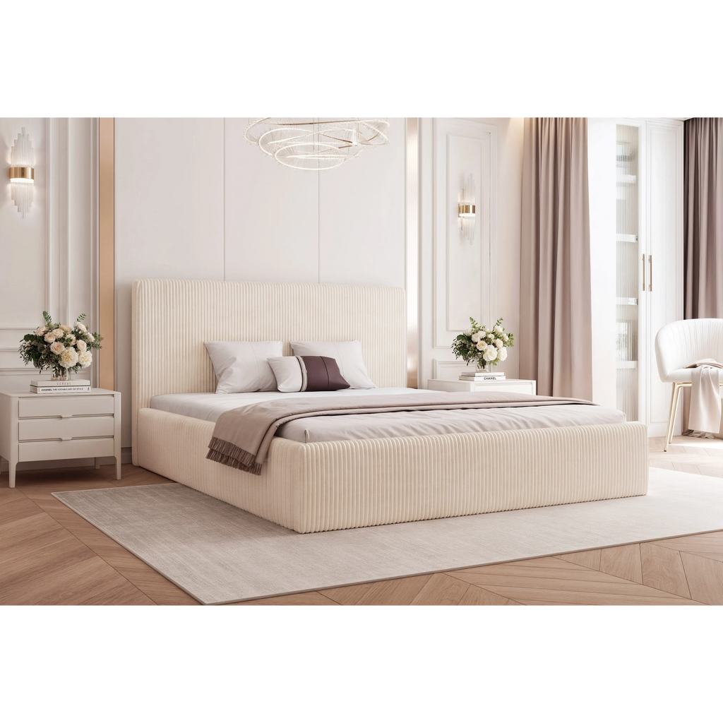 Łóżko tapicerowane VELORA SLIM - Tkanina Poso