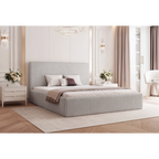 Łóżko tapicerowane VELORA SLIM - Tkanina Tilia