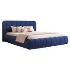 Łóżko tapicerowane LUMIÈRE Roll SLIM - Tkanina Dream Velvet