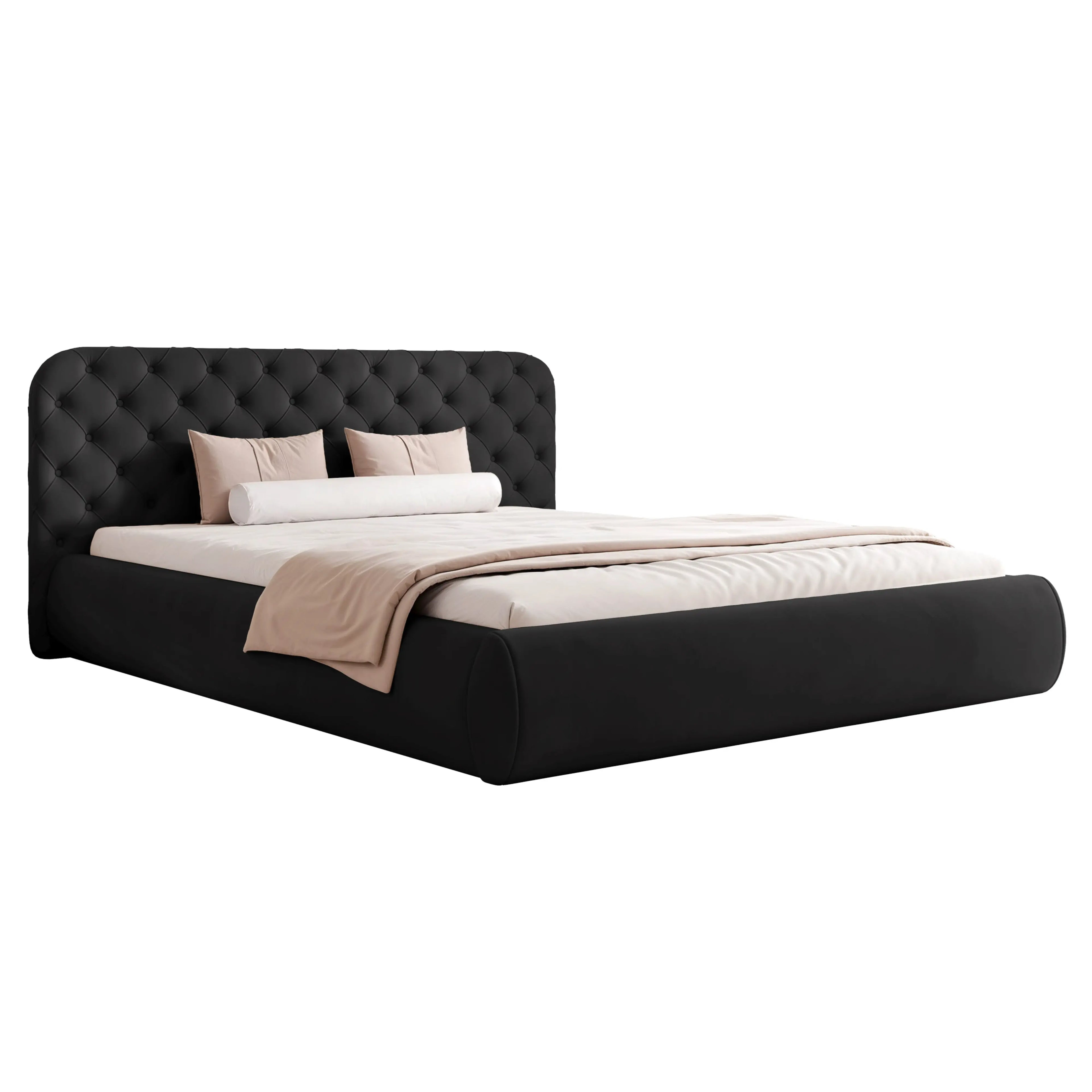 Łóżko tapicerowane CELESTE SLIM - Tkanina Matt Velvet
