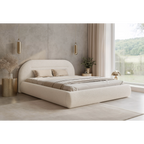 Łóżko tapicerowane NOÉVA SLIM - Tkanina Monte