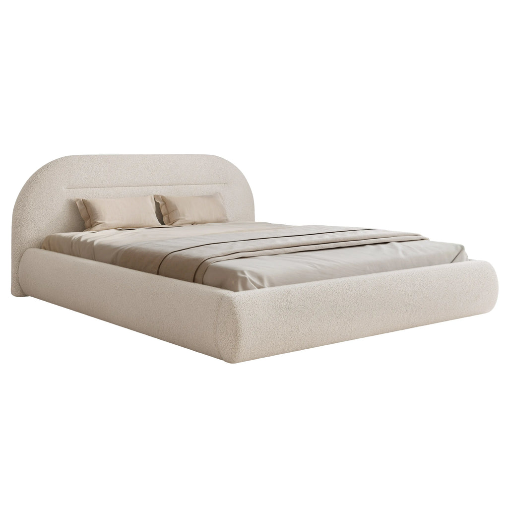 Łóżko tapicerowane NOÉVA SLIM - Tkanina Monte