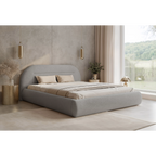 Łóżko tapicerowane NOÉVA SLIM - Tkanina Monte