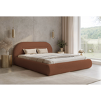 Łóżko tapicerowane NOÉVA SLIM - Tkanina Monte