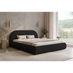 Łóżko tapicerowane NOÉVA SLIM - Tkanina Monte