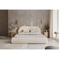 Łóżko tapicerowane NOÉVA SLIM - Tkanina Monte