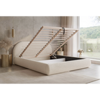 Łóżko tapicerowane NOÉVA SLIM - Tkanina Monte