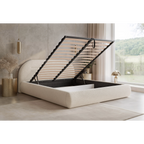 Łóżko tapicerowane NOÉVA SLIM - Tkanina Monte