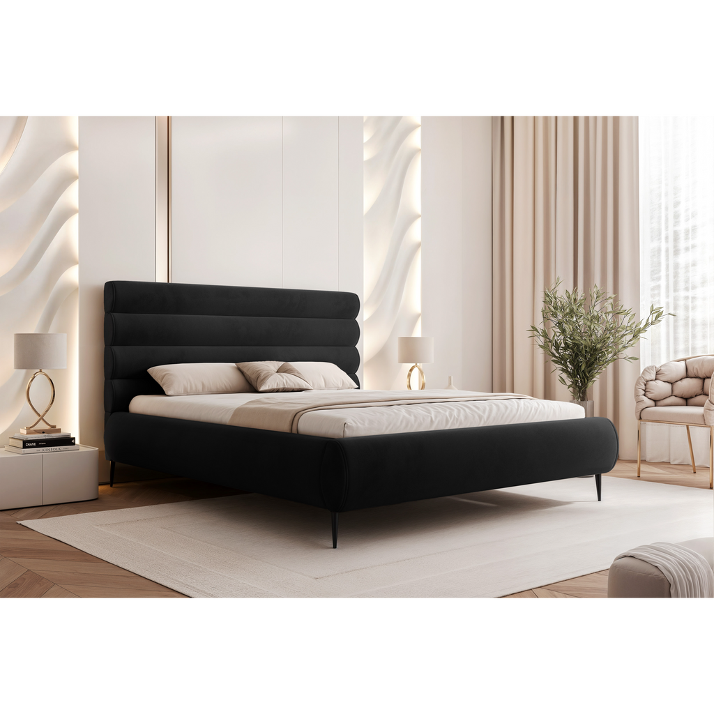 Łóżko tapicerowane VELARO SOFT ROLL AIR na nóżkach 120–200x200