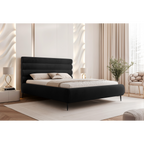 Łóżko tapicerowane VELARO SOFT ROLL AIR na nóżkach 120–200x200