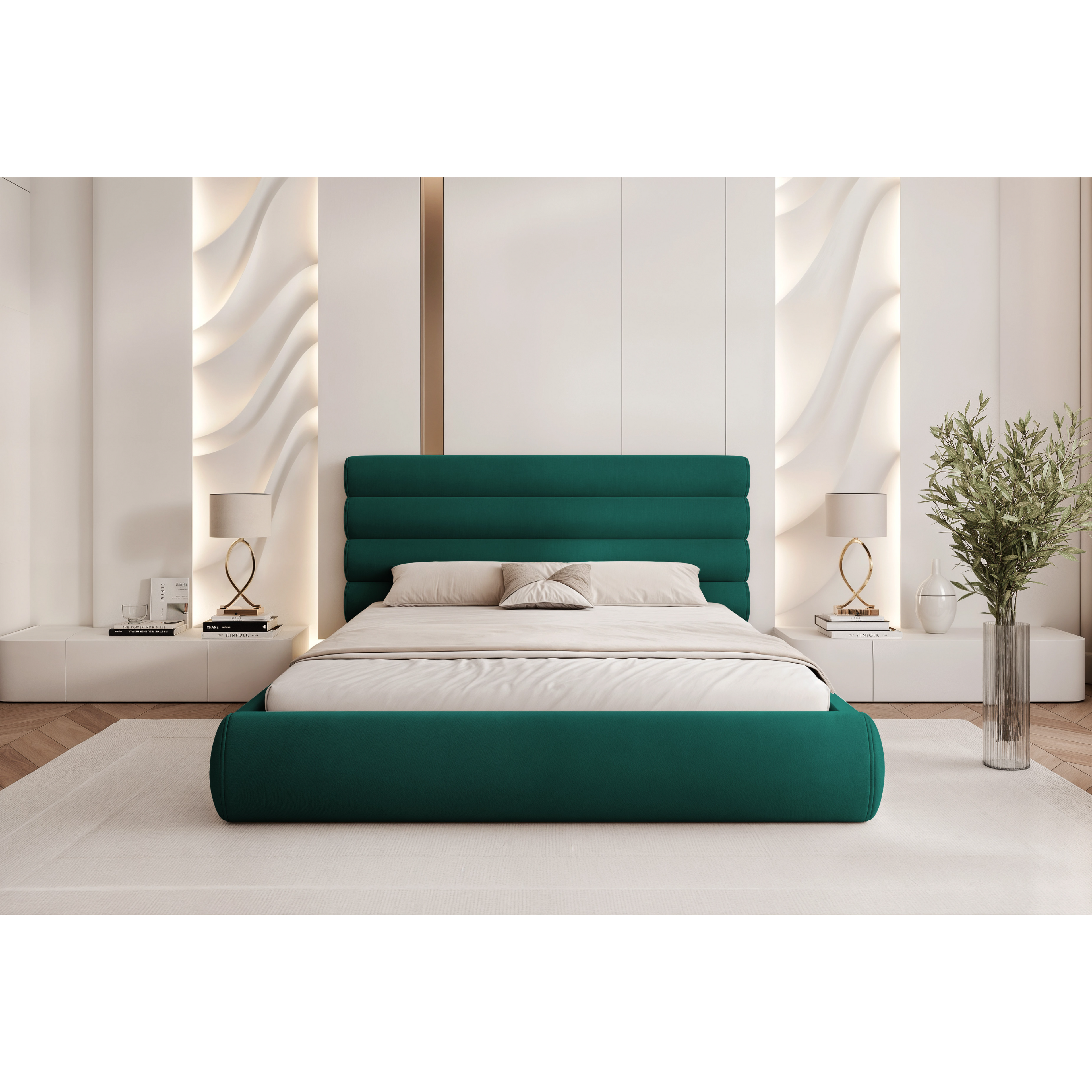 Łóżko tapicerowane VELARO SOFT ROLL 120–200x200