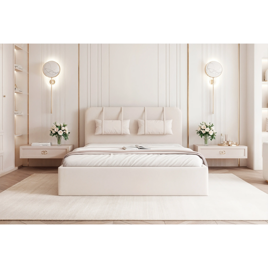 Łóżko tapicerowane AURELIA SLIM - Tkanina Dream Velvet