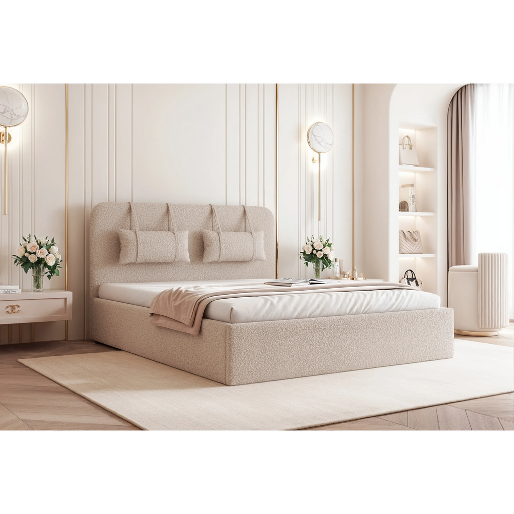 Łóżko tapicerowane AURELIA SLIM - Tkanina Quelle