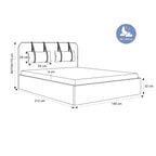 Łóżko tapicerowane AURELIA SLIM - Tkanina Anthology