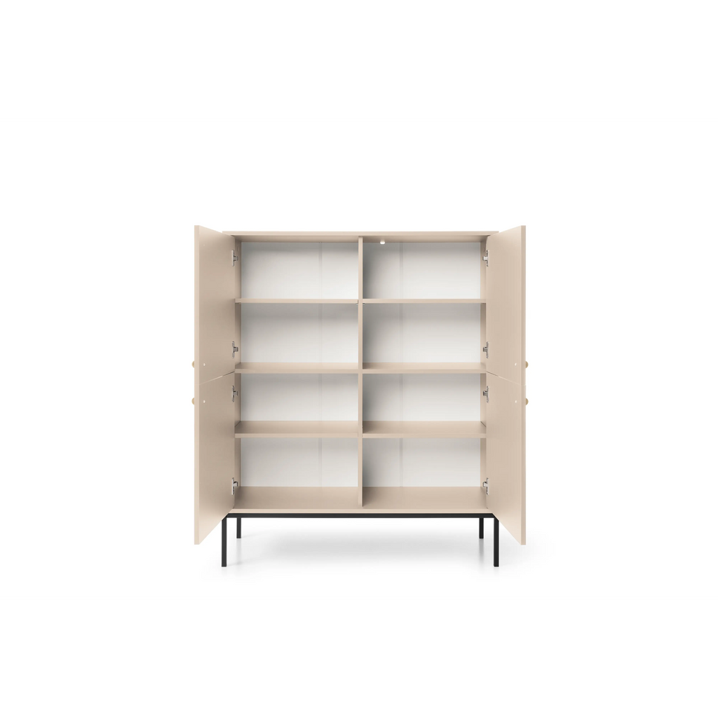 Komoda Czterodrzwiowa Beż Piaskowy MK104 MONO