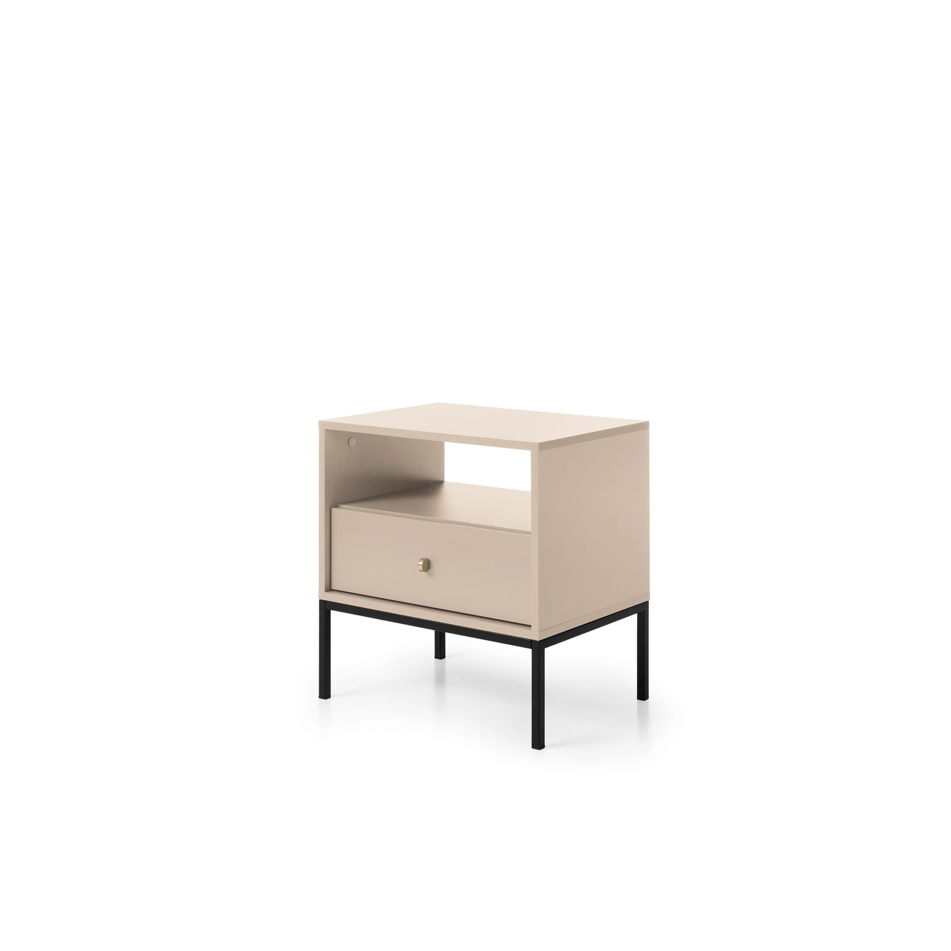 Stolik Nocny Beż Piaskowy MS54 MONO