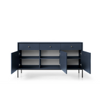Komoda Trzydrzwiowa z Szufladami Granat MKSZ154 MONO