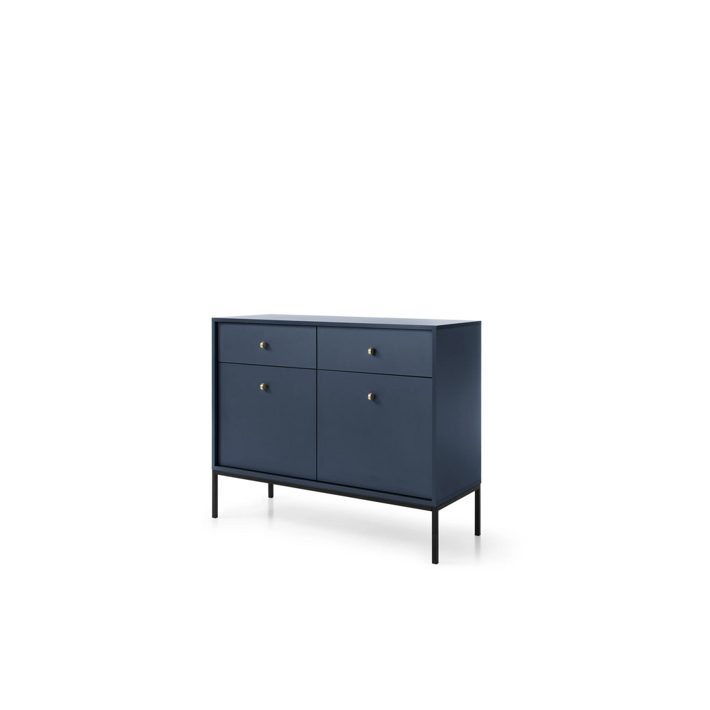 Komoda Dwudrzwiowa z Szufladami Granat MKSZ104 MONO