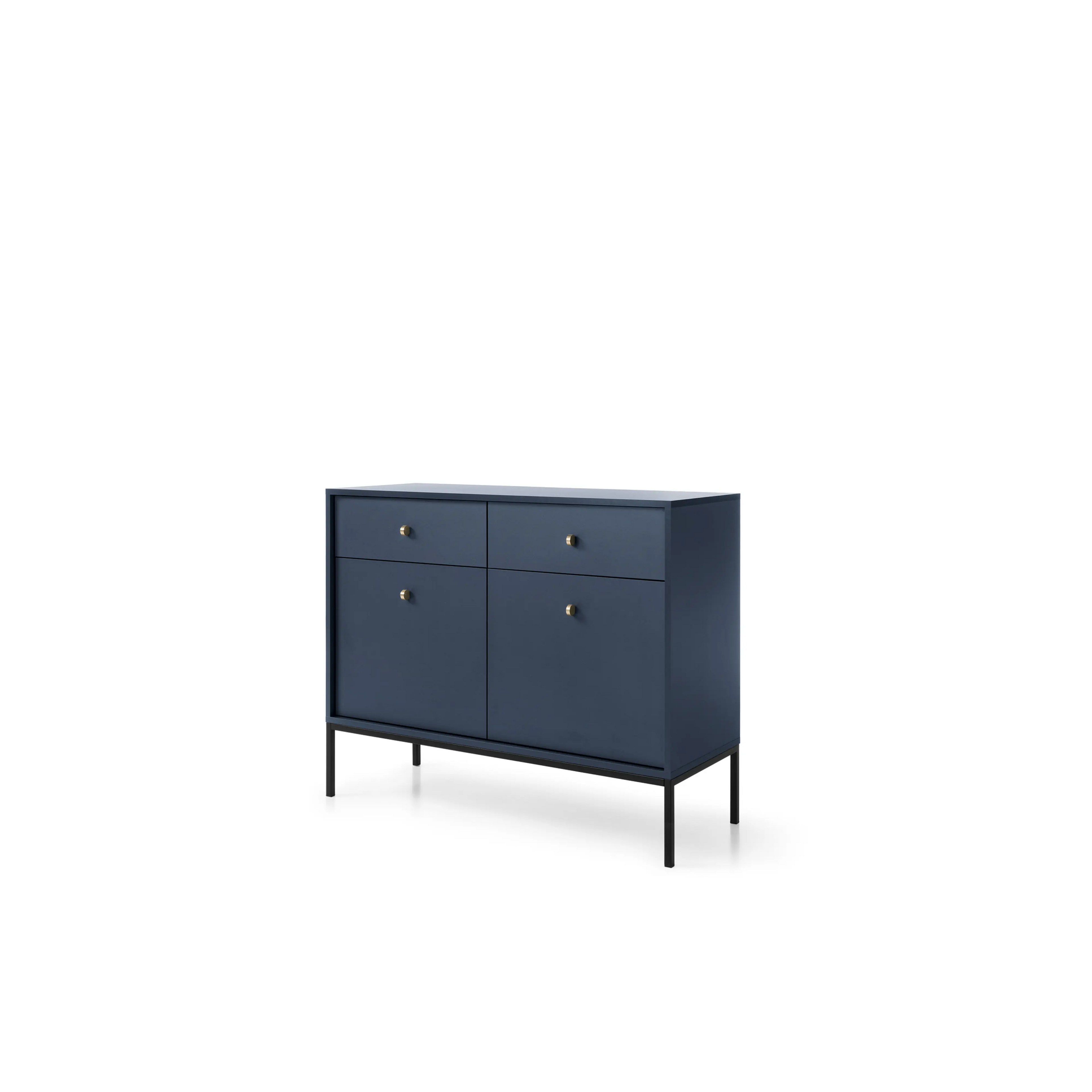 Komoda Dwudrzwiowa z Szufladami Granat MKSZ104 MONO