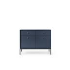Komoda Dwudrzwiowa z Szufladami Granat MKSZ104 MONO