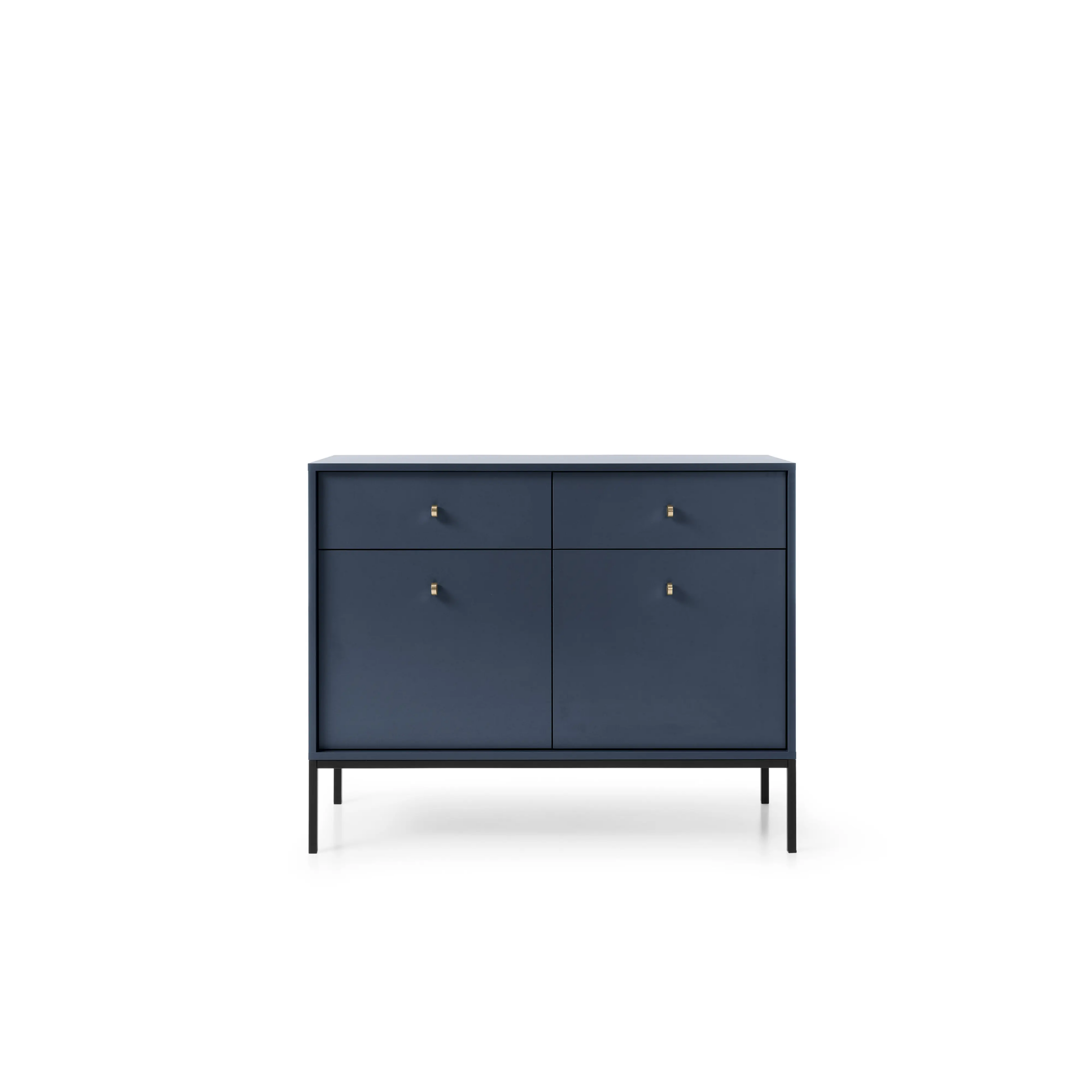 Komoda Dwudrzwiowa z Szufladami Granat MKSZ104 MONO