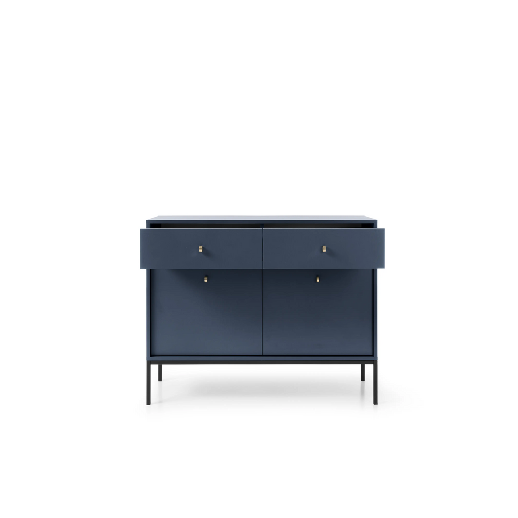Komoda Dwudrzwiowa z Szufladami Granat MKSZ104 MONO