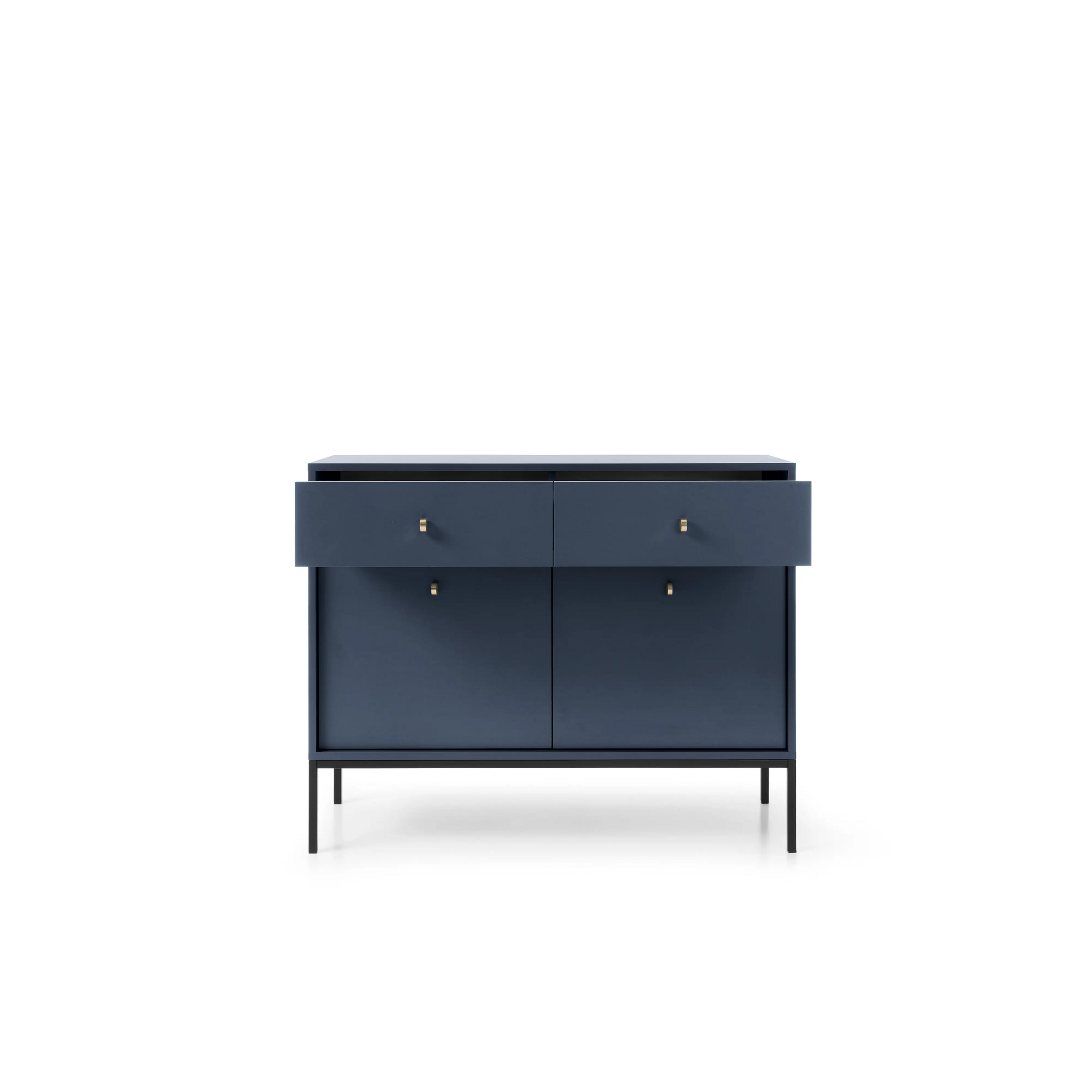 Komoda Dwudrzwiowa z Szufladami Granat MKSZ104 MONO